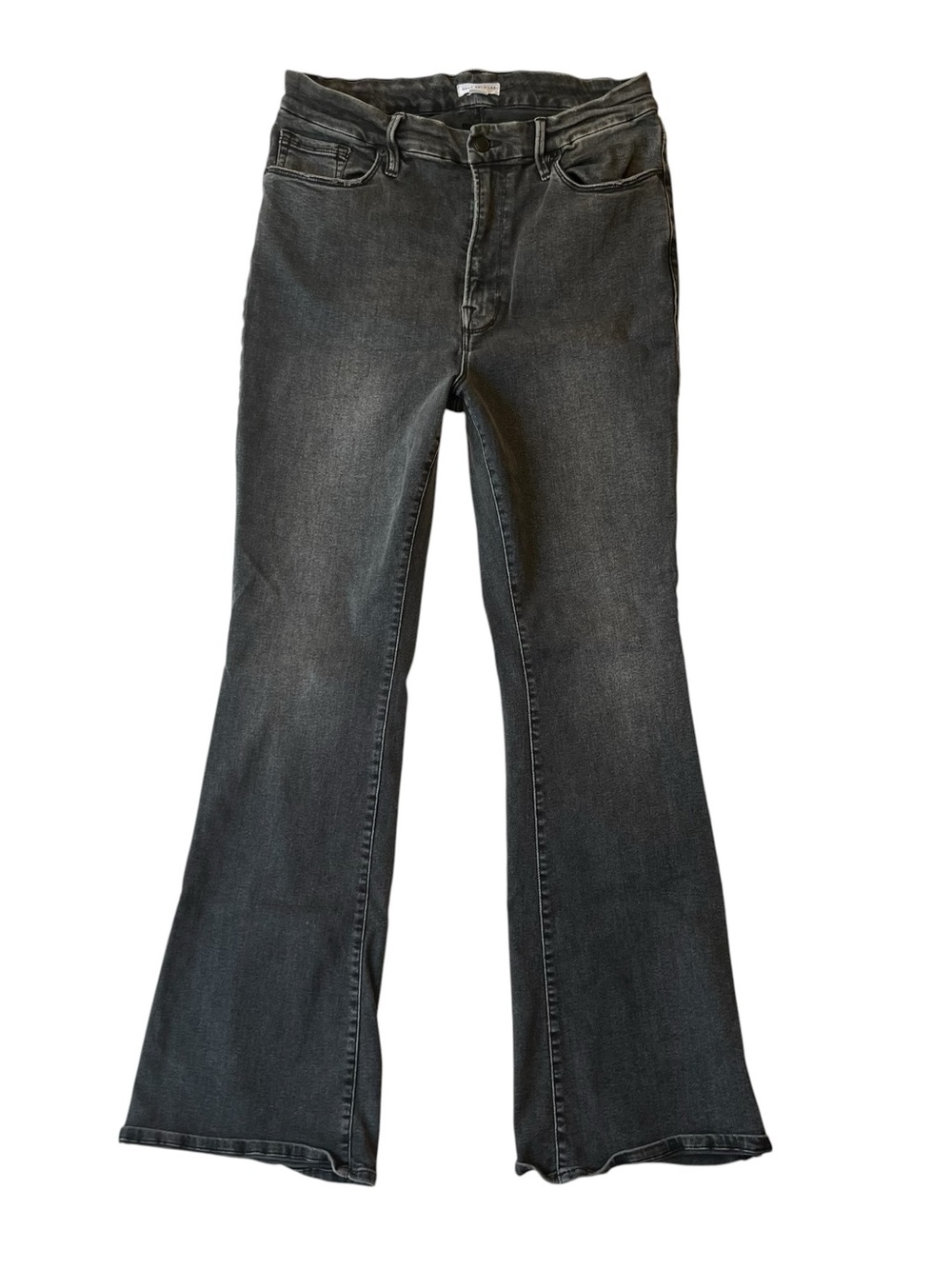Good American Flare boot cut High rise jeans Size 20 Charcoal gray Women Stretch